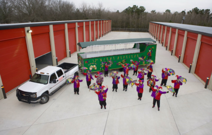 Mardi Gras at storage facility