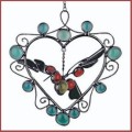 stained glass hummingbird suncatcher