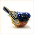 bejeweled eastern bluebird trinket box