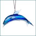 lampwork glass dolphin ornament