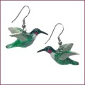 northern rose porcelain hummingbird earrings