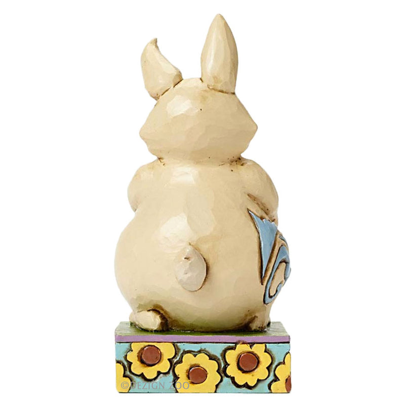 jim shore lazy bunny figurine back view