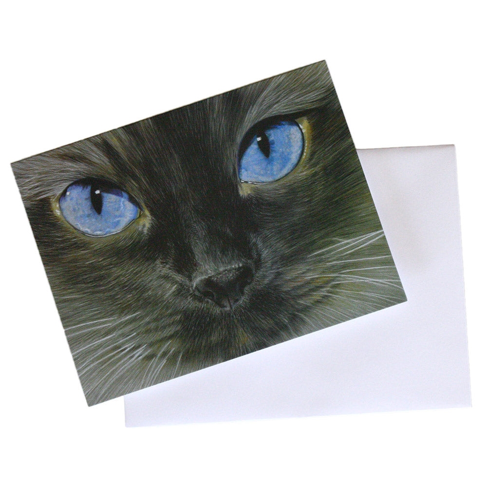 siamese cat illustrated note cards
