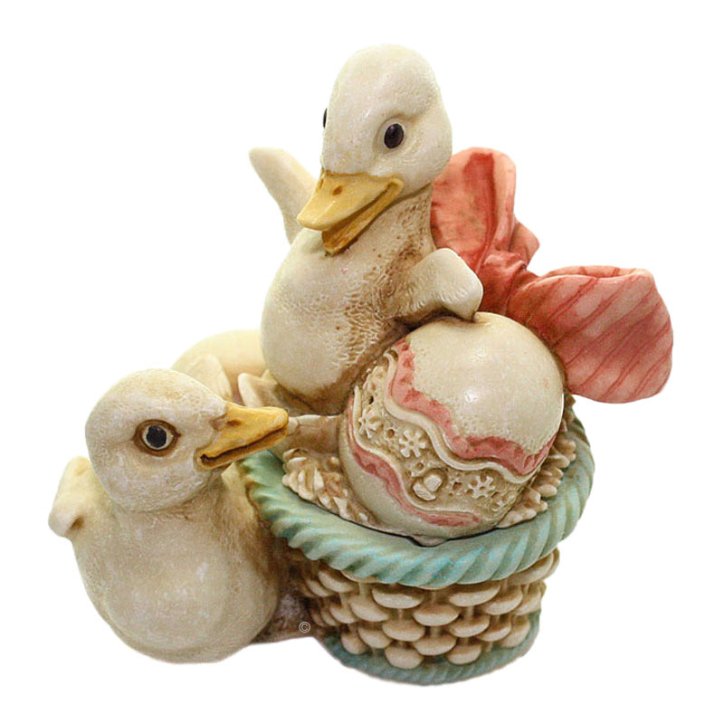 harmony kingdom jajka ducklings in easter basket