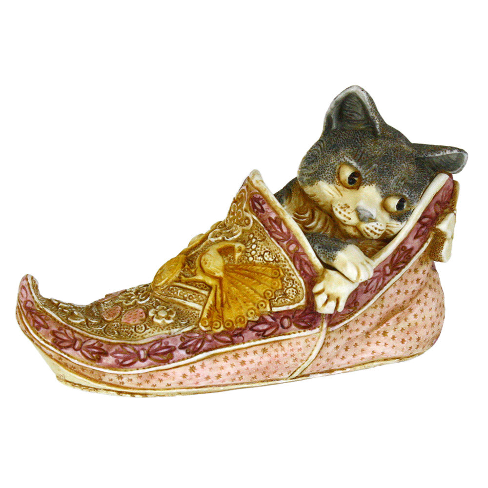 harmony kingdom sharazade cat in slipper