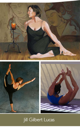 Jill Gilbert Lucas, master level in Pilates instruction and Bikram tradition of Yoga, certified Yoga instructor.